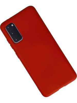 Colezium Galaxy S20 Kılıf Nano Içi Kadife  - Kırmızı