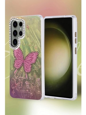 Colezium Galaxy S25 Ultra Kılıf Blade Aynalı Desenli Kapak - Desen 4