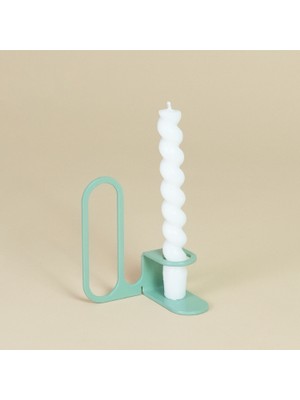 Hernehaltsa Loopy İğneli Minimal Metal Mumluk