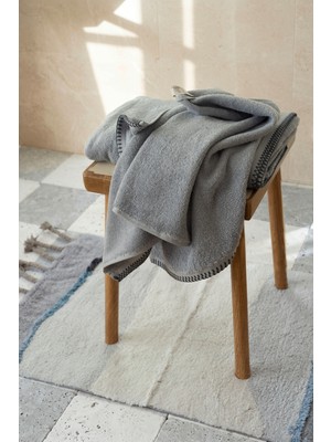 İrya Shadow %100 Pamuk Banyo Havlusu 70X140 cm Misty Blue