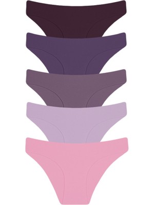 Afrodizyac 5'li Lazer Kesim Dikişsiz Iz Yapmaz Extra Yumuşak ve Extra Esnek Slip