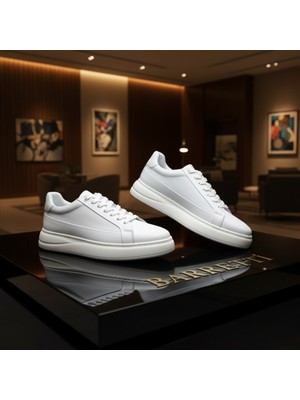 By Barretti Tek Çizgi Beyaz Sneaker