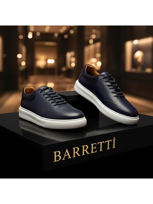 By Barretti Bağcıksız ( Lastik Bağcık ) Lacivert Sneaker
