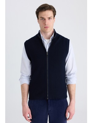 Twn Slim Fit Lacivert Süveter