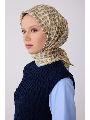 Belli Etnik Desen Tivil Ipek Eşarp 4308 E26YA4308D01-05