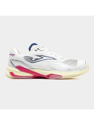 Joma TECLS2602C Electric Lady Toprak Kort Kadın Tenis Ayakkabısı - Beyaz/pembe