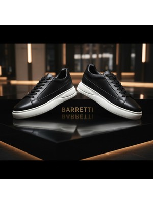 By Barretti Tek Çizgili Hot Model Siyah Sneaker