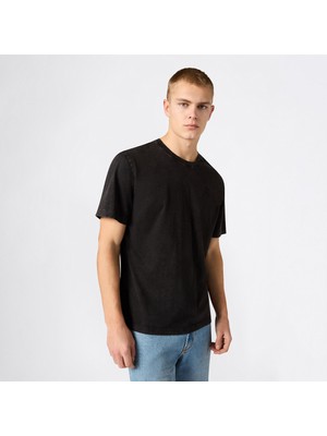 Champion Ss Regular Fit Erkek Siyah T-SHIRT.KK001