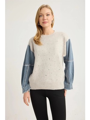 Home Store Serpme Taşlı Triko
