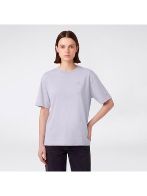 Champion Crewneck Kadın Mor T-SHIRT.VS033