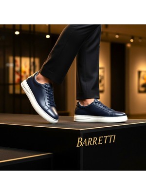 By Barretti Arka Floter Lacivert Sneaker Ayakkabı