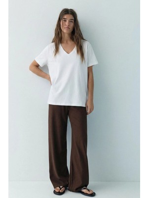 Cotenconcept V Yaka Basic Tişört