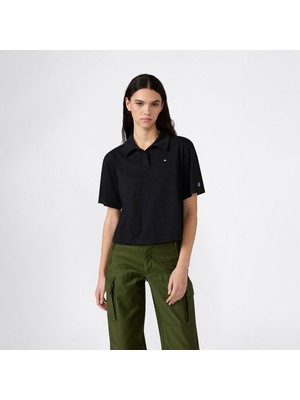 Champion Regular Fit Kadın Siyah T-SHIRT.KK001