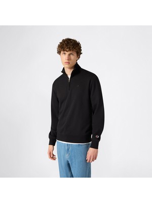 Champion Half Zip Erkek Siyah SWEATSHIRT.KK001