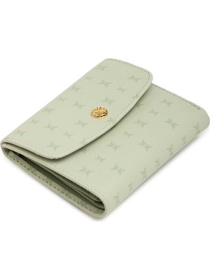 Tergan Yeşil Print Kadın Cüzdan - S1CB00055824-V6P