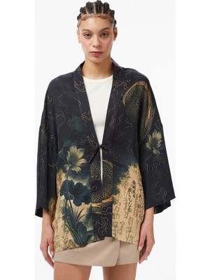 United4 Unıted4 Unisex Siyah Kimono.sıyah