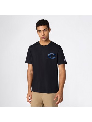 Champion Relaxed Fit Erkek Siyah T-SHIRT.KK001