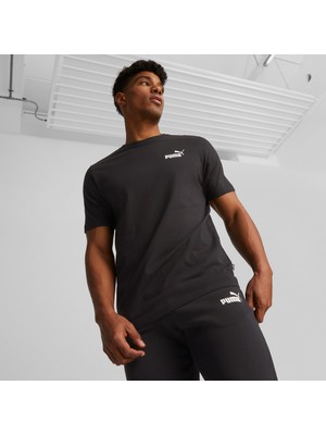 Puma Essentials Small Logo Erkek Siyah T-Shirt.01