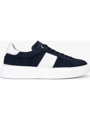 Valmenti Erkek Hakiki Deri Lacivert Sneakers & Spor Ayakkabı 1149 Style-10 Erk Ayk Y26 Lacı Nbk/bej