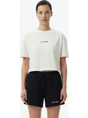 UNITED4 Regular Fit Kadın Siyah Şort.SIYAH