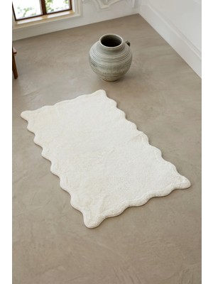 İrya Scallop Tekli Banyo Paspası Bambu 60X100 Ekru