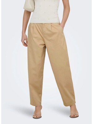 Only Bej Kadın Pantolon Onlcasıl Hw Ank Barrel Chıno Pant C