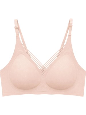 Cottonhill Seamless Bra - Lucent | Ten Lazer Kesim Balensiz Ön Çapraz Şerit Detaylı Kadın Sütyen
