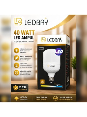 Ulbay Tourch LED Ampul Beyaz 6500K 220V 40W 1800LM E27