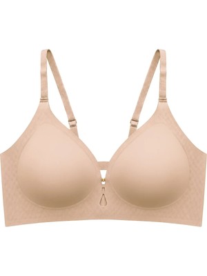 Cottonhill Seamless Bra - Elune | Ten Lazer Kesim Balensiz Dekolte Taş Detaylı Dikişsiz Kadın Sütyen