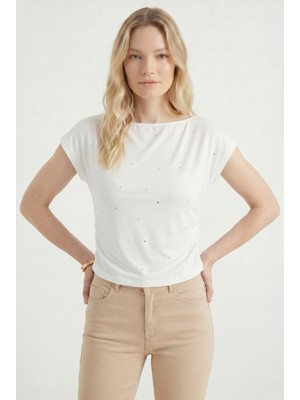 Büzgülü Crop Tshirt