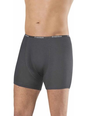 Hace Bazaar Bambu Düz Renk Erkek Boxer Füme - 1275A