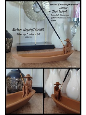 Meta Threed Modern Kayıkçı Tütsülük 20CM - 3D Baskı