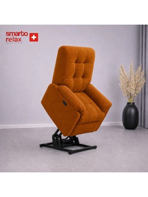 Smarto Relax Porto Liftli Tv Koltuğu Çift Motorlu Elektrikli Hasta Koltuğu Polyester Kumaş Baba Koltuğu