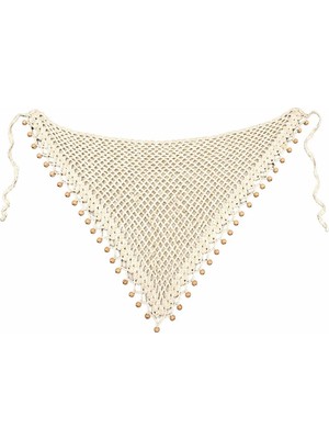 Neholia El Örgüsü Saç Bandanası Bohem Stil Kadın Saç Aksesuarı Yazlık Üçgen Kombin Bandana