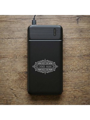 Bk Gift Kişiye Özel Isimli 10.000 Mah Powerbank PB-4011 -11, LED Göstergeli Taşınabilir Şarj Cihazı, Kurumsal Hediye
