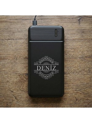 Bk Gift Kişiye Özel Isimli 10.000 Mah Powerbank PB-4011 -12, LED Göstergeli Taşınabilir Şarj Cihazı, Kurumsal Hediye