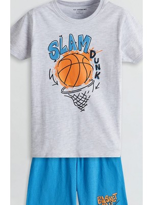 LC Waikiki Lcw Kids Bisiklet Yaka Erkek Çocuk Şortlu Pijama Takımı