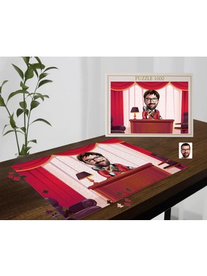 Bk Gift Kişiye Özel Baba Tasarımlı 1000 Parça Profesyonel Puzzle-4, 1000 Puzzle, Arkadaşa Hediye