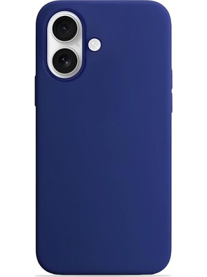 Velvoria Iphone 17 Soft Touch Lansman Silikon Kılıf Gece Mavisi