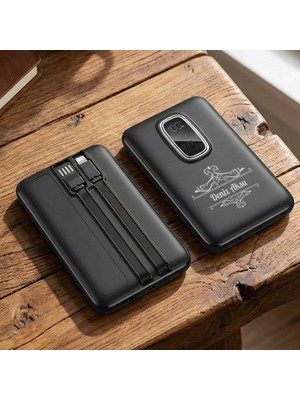 Bk Gift Kişiye Özel Isimli 10.000 Mah Powerbank PB-4019 -2, Dijital Ekranlı Taşınabilir Şarj Cihazı, Kurumsal Hediye