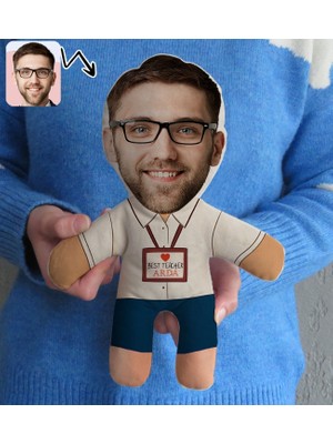 Bk Gift Kişiye Özel Best Teacher Tasarımlı Bebek Yastık-3, Öğretmene Hediye, Öğretmenler Günü Hediyesi