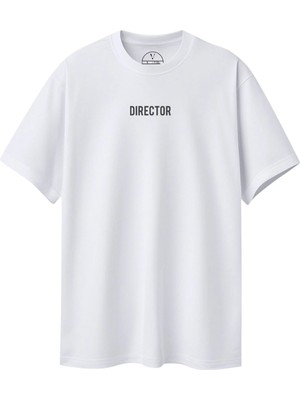 Velvoria Unisex Oversize Beyaz Director T-Shirt