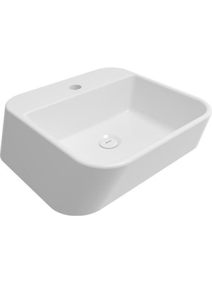 Bocchi Firenze Batarya Banklı Çanak Lavabo Beyaz