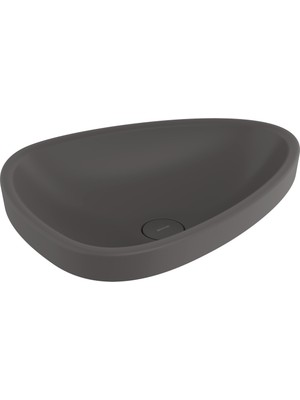 Bocchi Etna Tezgah Üstü Lavabo 58 cm Mat Antrasit