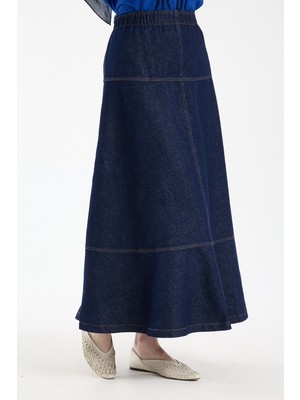 Invee A-Line Noir Kot Etek Navy