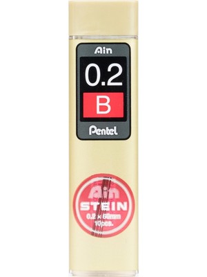 Pentel Ain Stein 0.2 mm B 10'lu Min (Uç)
