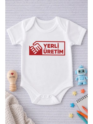 Eydu Baby Beni Yavaşça Dedeme Ver Baskılı Kısa Kollu Çıtçıtlı Bebek Body Badi Zıbın