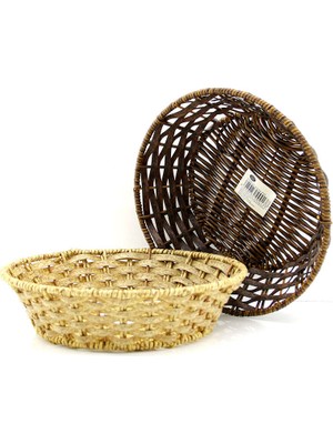 Uravas Store Yuvarlak Ahşap Ekmek Sepet (5528)
