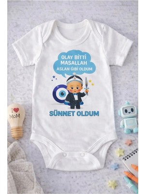 Eydu Baby Izmir Mısır Değil Darı Baskılı Çıtçıtlı Bebek Body Badi Zıbın