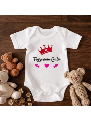 Eydu Baby Organik Pamuk Teddy Bear Breakdance Baskılı Bebek Body Kısa Kollu Badi Çıtçıtlı Zıbın